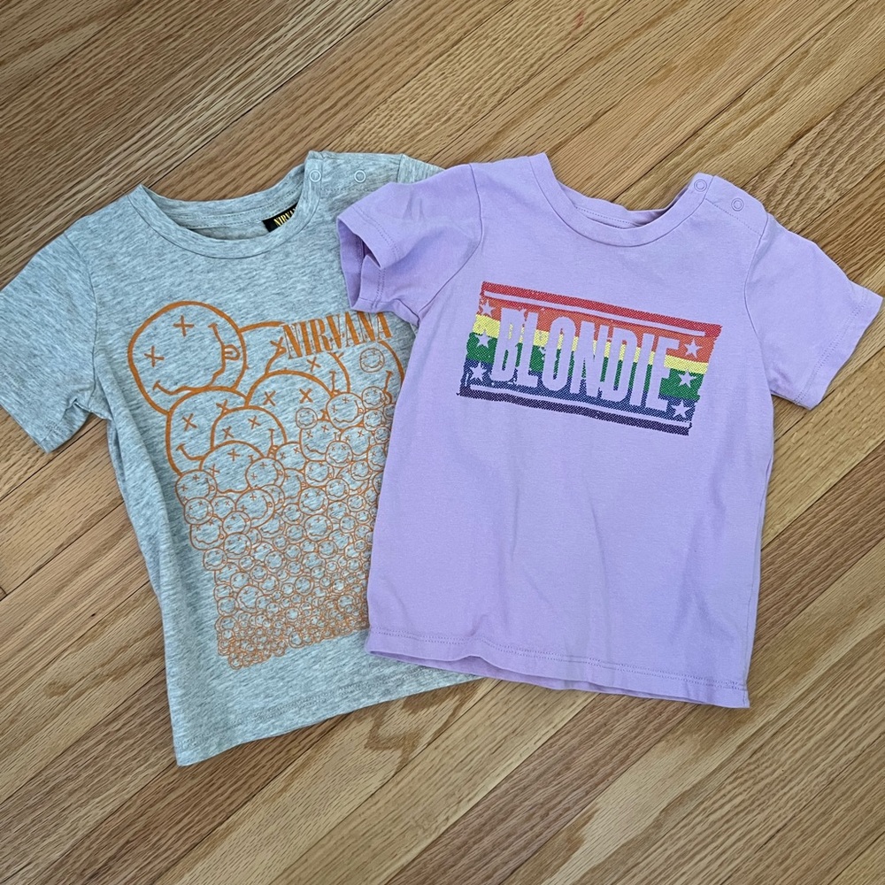 Band t-shirt bundle - Two size 2T t-shirts